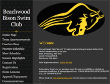 Tablet Screenshot of beachwoodbisonswimclub.com